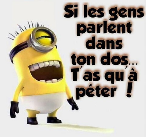Si les gens parlent dans ton dos... Les Minions sur https://www.blagues-en-stock.org