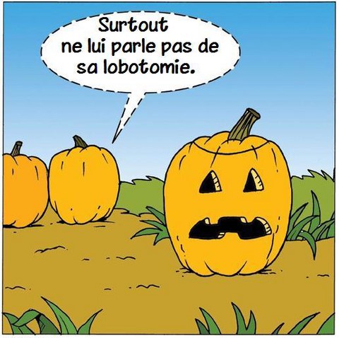 Lobotomie de la citrouille, blague Halloween https://www.blagues-en-stock.org