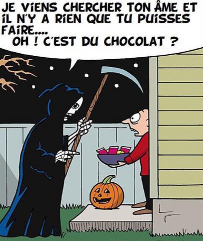 Sauvé par du chocolat, blague Halloween https://www.blagues-en-stock.org
