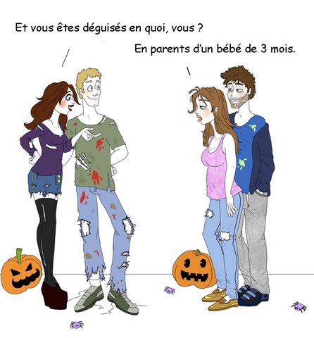 Déguisés en parents, blague Halloween https://www.blagues-en-stock.org