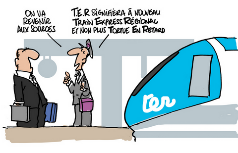 SNC TER tortue en retard image drôle http://www.blagues-en-stock.org