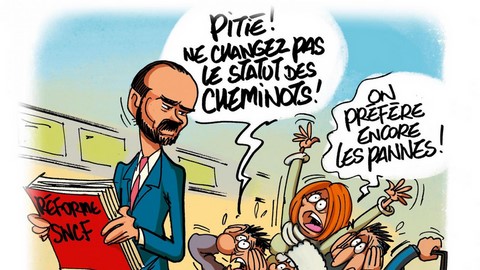 Ne changez pas le statut de la SNCF image drôle http://www.blagues-en-stock.org