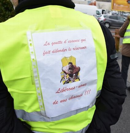 Gilet jaune image cocasse sur https://www.blagues-en-stock.org