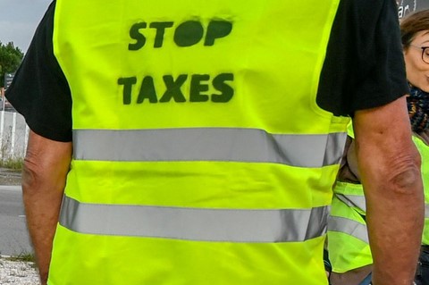 Gilet jaune image cocasse sur https://www.blagues-en-stock.org